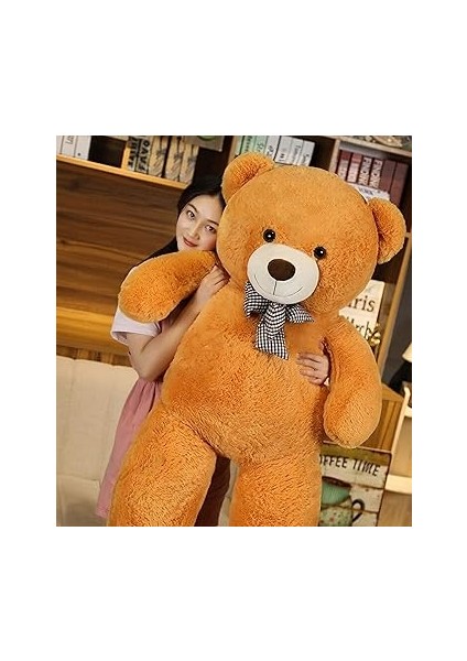 Özel Hediye - 140 cm Papyonlu Peluş Ayıcık. 140CMAYI (Kahverengi) fiyatları