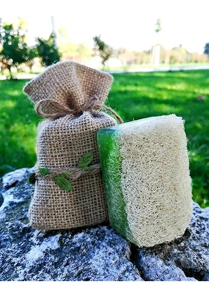 Lifli Katı Doğal Sabun Aloe Veralı El Yüz Saç Vücut Için, El Yapımı Banyo Sabunu 130GR fırsatları