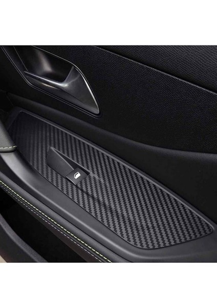Design Peugeot 408 ile Uyumlu Iç Trim Folyo Kaplama Set Mat Karbon Siyah fırsatları