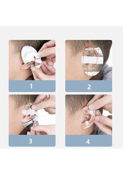 20 Adet Su Geçirmez Yapışkanlı Kulak Koruyucu, Tek Kullanımlık Kulak Koruyucu Bant Yüzme Duş fırsatları