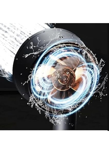 Home Turbo Pervaneli 5 Fonksiyonlu Duş Başlığı Duş Hortumu 150 cm Mafsal Set modelleri
