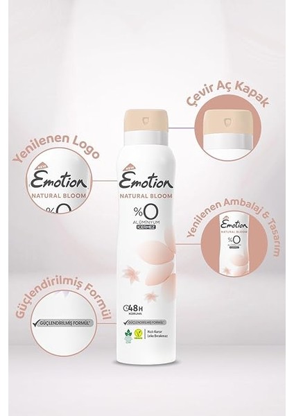 Natural Bloom Deodorant, 150 Mililitre fiyatları