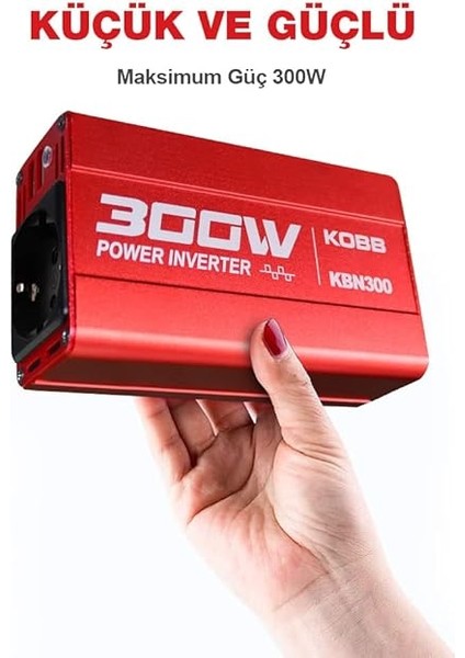 KBN300 12V/220V 300WATT Modifiye Sinüs Dönüştürücü Invertör fırsatları