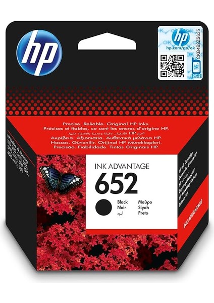 652 Siyah Mürekkep Kartuş 360 Sayfa (F6V25AE)