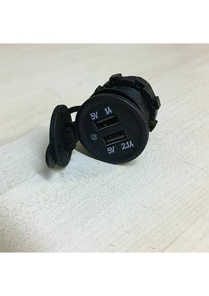 Şarj Soket 5V 2.1A Vidalı Tip USB Adaptör Araç USB Şarj Çıkış Çakmak 2 Li USB Şarz Soketi fiyatları