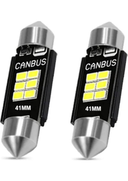 2 Adet 41MM Sofit LED Ampul 6 Ledli Plaka,iç Aydınlatma