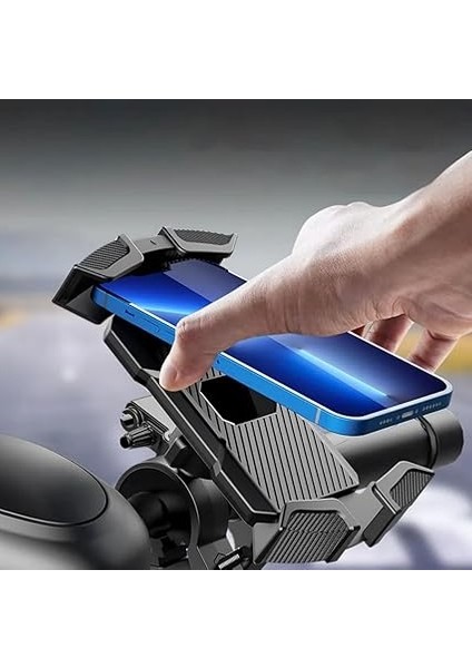 R25-MT25 Için Karbon Darbe Emici Titreşim Engelleyici Motosiklet Telefon Tutucu fırsatları