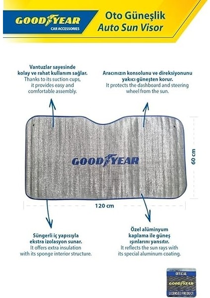 Güneşlik Unıversal 120X60 cm Uzunluk 3mm Kalınlık fırsatları