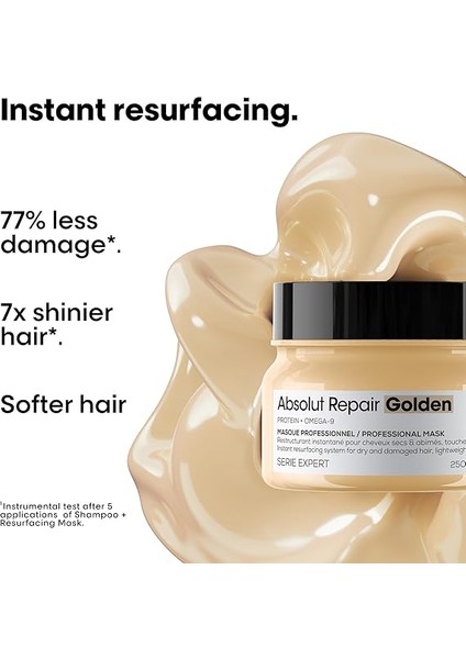 Professionnel Paris Serie Expert Absolut Repair Yıpranmış Saçlar Için Onarıcı Altın Maske 250ML modelleri
