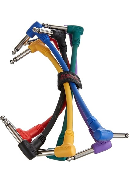 15CM. Gitar Pedal Ara Kablosu Seti (6 Adet)