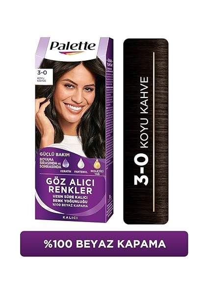 Göz Alıcı Renkler 3-0 Koyu Kahve Saç Boyası modelleri