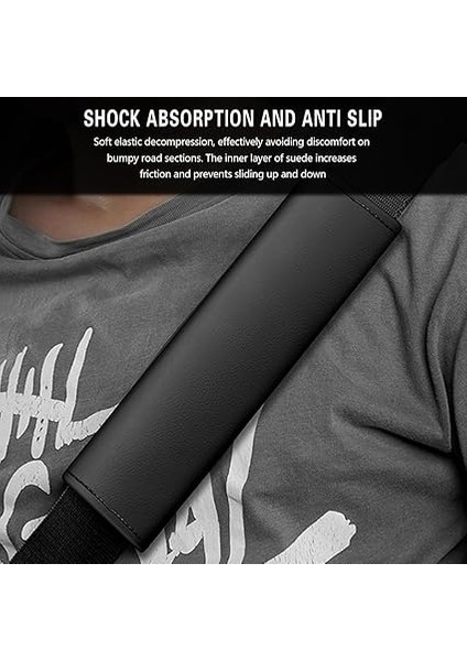 2 Adet Araç Emniyet Kemeri Pedi, Çıkarılabilir Emniyet Kemeri, Omuz Koruyucu, Deri Emniyet Kemeri, Omuz Yastığı, Yetişkinler ve Çocuklar Için (Siyah) indirimleri