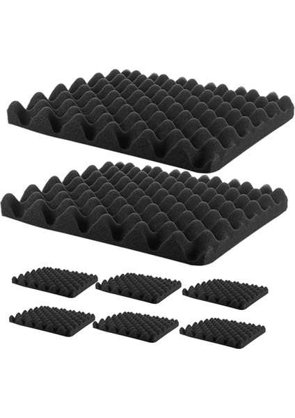 8 Adet Ses Emici Pamuk Ses Geçirmez Paneller Ses Izolasyonu Malzemeleri Ses Yutucu Malzeme Akustik Duvar Yalıtım Köpük Ev Ses Geçirmez Paneli Ses Emici Kendinden Yapışkanlı Black