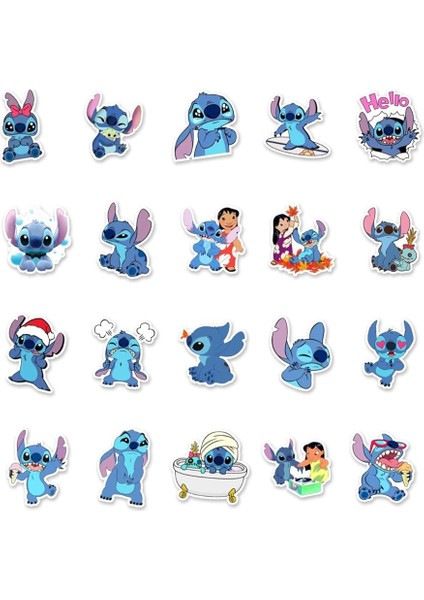 Major Selection Stitch Seri 2 Defter Suluk Laptop Notebook Tablet Telefon Kılıf Sticker Seti fırsatları