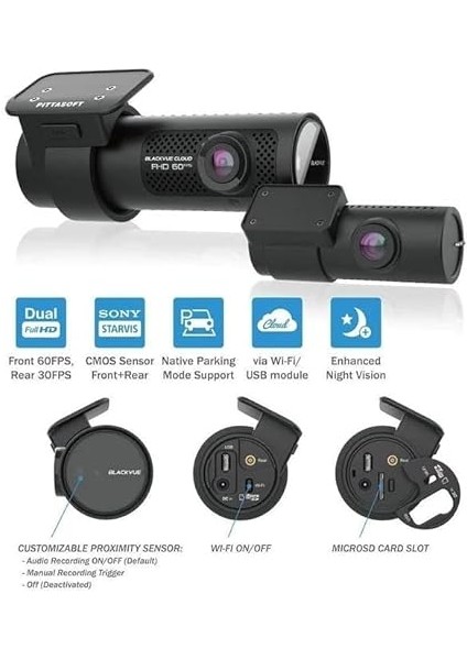 DR970X-2CH 4K UHD 2 Kameralı Araç Kamerası modelleri