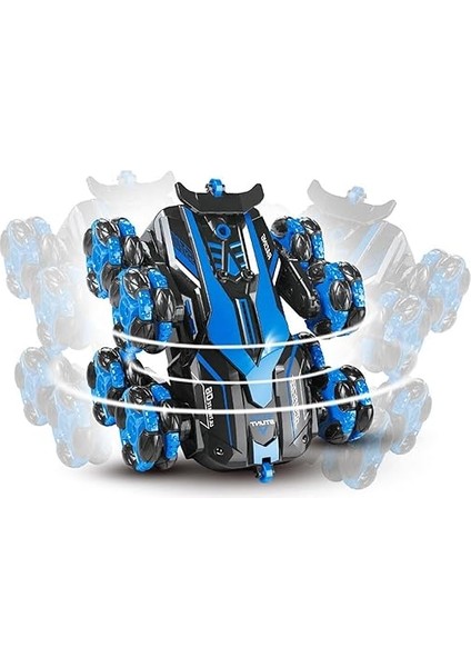 Oyuncak 2.4 Ghz Uzaktan Kumandalı Full Fonksiyon Drift Atan 8 Teker Buharlı Akrobat Araba (Kırmızı ve Mavi Iki Renk Seçeneği) (Mavi) modelleri