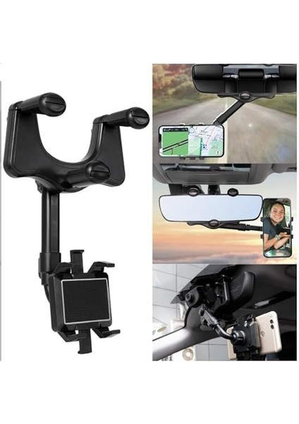 Içi Uzayan Ayarlanabilir Dikiz Aynası Telefon Tutucu Car Holder Akrobat Siyah Belirtilmemiş Dik modelleri