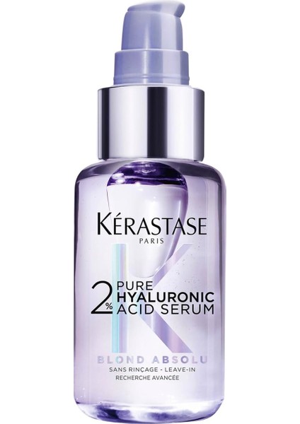 Serum, Kuru ve Sarıya Boyanmış Saçlar Için,%2 Saf, Nemlendirici Hyalüronik Asit Içerir