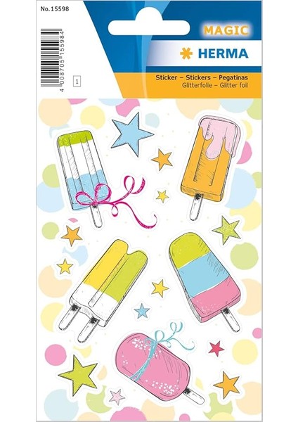 Magic Etiket Cubuk Dondurma, Foil,8,5*16