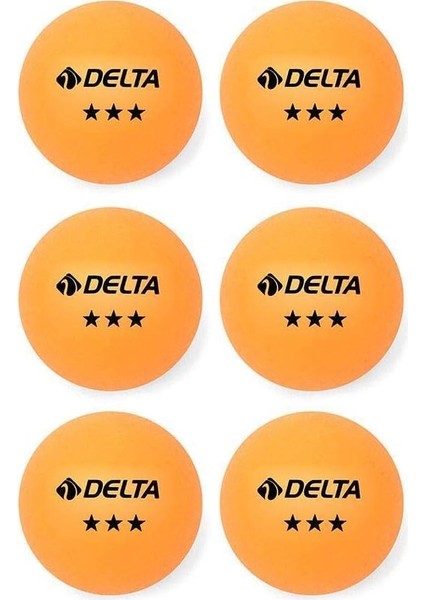 3 Yıldız 6 Adet Masa Tenisi (Pinpon) Topu