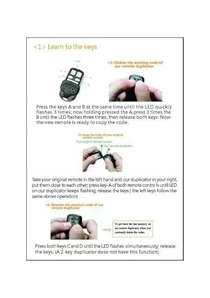 Akıllı Kopyalanabilir Araba ve Garaj Kumandası 433MHZ fiyatları