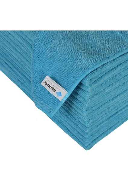 Mikrofiber Havlu Oto Kurulama Bezi 60X50 cm (Turkuaz, 3lü Paket)