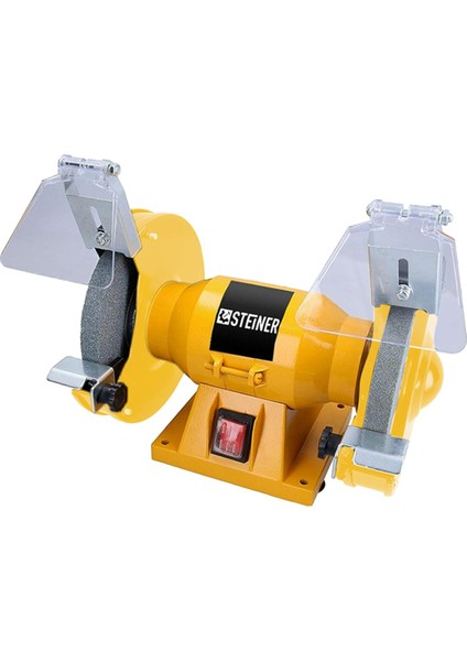 Alman 125 mm Turbo 3800 Watt Çark Motoru Zımpara Balta Bıçak Bileme Makinesi Taş Motoru Taşlama Sarı