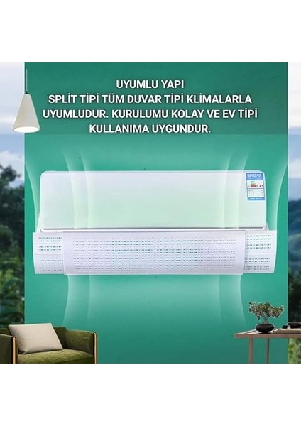 Tüm Duvar Tipi Klimalara Uyumlu Hava Yönlendirme Aparatı, Yön Ayarlı Delikli Klima Siperik modelleri