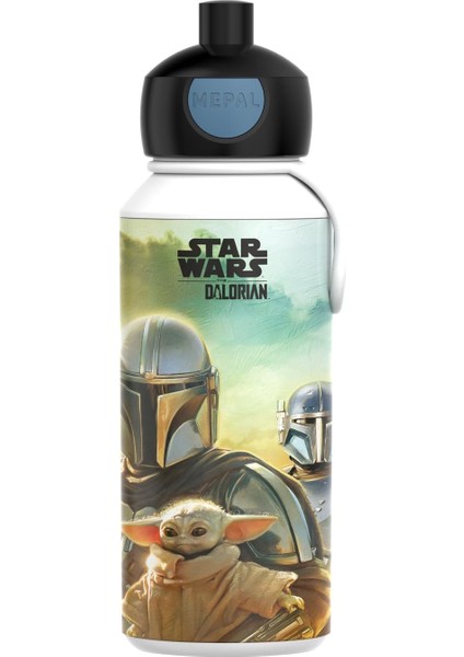 - Pop-Up Campus Içecek Şişesi, Su Şişesi, Okul Için Sızdırmaz Şişe, Tekrar Kullanılabilir, Bpa Içermez ve Bulaşık Makinesinde Yıkanabilir, 400 Ml, Star Wars