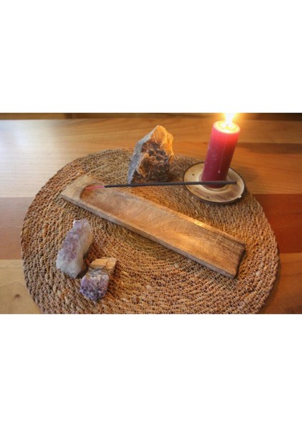 Akçaağaç Ahşap Tasarım Çubuk Tütsülük Açık Renk modelleri