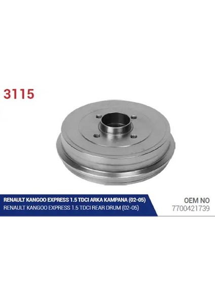 3115 Fren Kampanasi 7700421739