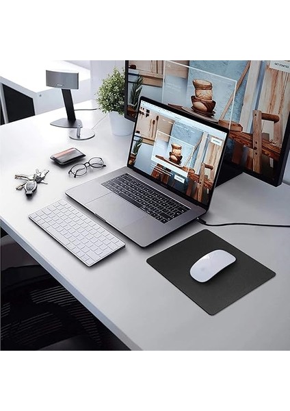 Offıce - 27X23 ve 22X18 cm Orta ve Küçük Boy Mouse Pad, Standart - Mini Ofis Ev ve Dar Alanlar Için Mousepad, Fare Altlığı (Orta Boy 27X23 Cm) modelleri