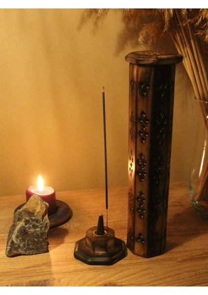 Ahşap Kule Çubuk ve Konik Özel Tasarım Tütsülük