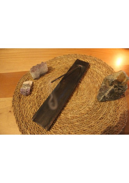 Akçaağaç Ahşap Tasarım Çubuk Tütsülük Koyu Renk modelleri