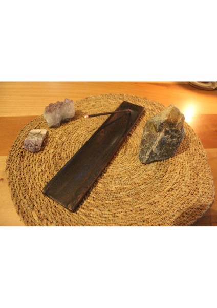 Akçaağaç Ahşap Tasarım Çubuk Tütsülük Koyu Renk fırsatları