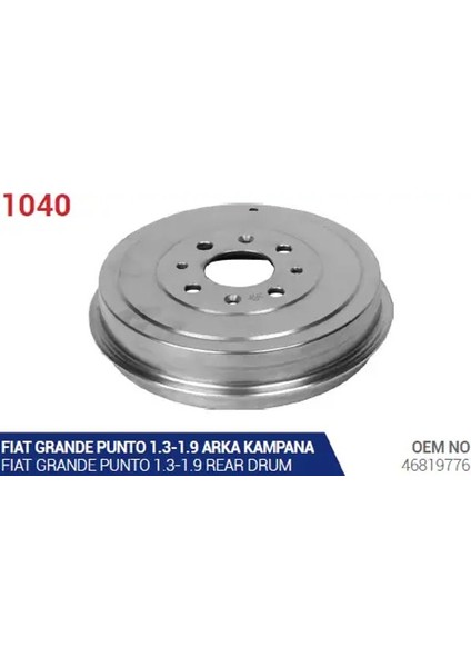 1040 Fren Kampanasi 46819776 (2 Adet Fiyatıdır)
