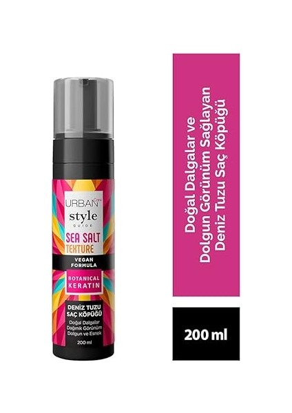 Care Style Guide Deniz Tuzu Doğal Dalga Sağlayan Şekillendirici Saç Köpüğü 200 Ml- Vegan fiyatları