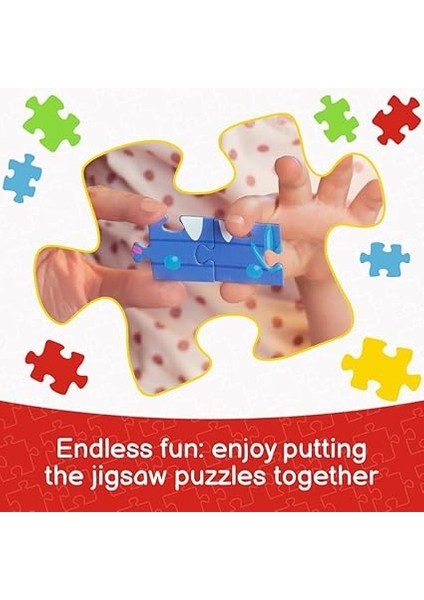 Yapboz Mat Çerçeveli Yapboz 15 Parça Dinozorlar 3+ Yaş Için modelleri