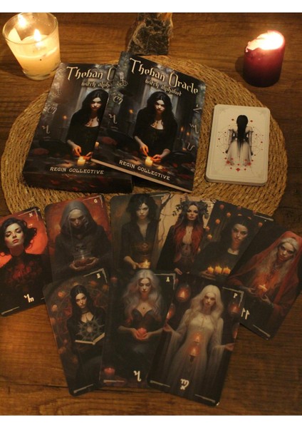Cadı Alfabesi Theban Kehanet Tarot Kartları ve Kitabı