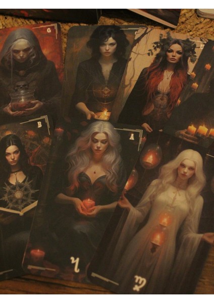 Cadı Alfabesi Theban Kehanet Tarot Kartları ve Kitabı fiyatları