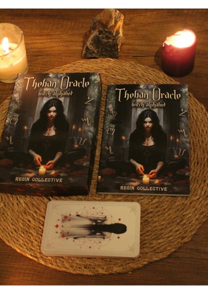 Cadı Alfabesi Theban Kehanet Tarot Kartları ve Kitabı indirimleri