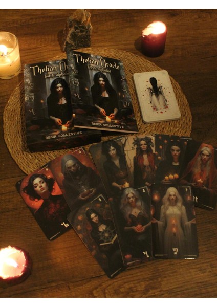 Cadı Alfabesi Theban Kehanet Tarot Kartları ve Kitabı