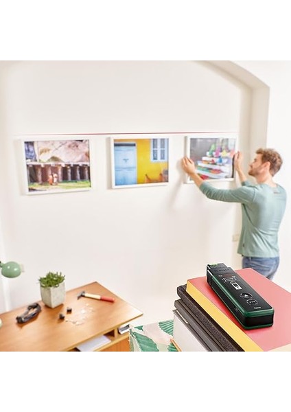 Home &amp; Garden Zamo Set Lazerli Uzaklık Ölçer (25M Çalışma Alanı, 4 Sn. Ölçme Süresi, 2 x Aa Pil, Çizgi Adaptörü, Tekerlek Adaptörü, Şerit Adaptörü, Saklama Kutusu) fırsatları