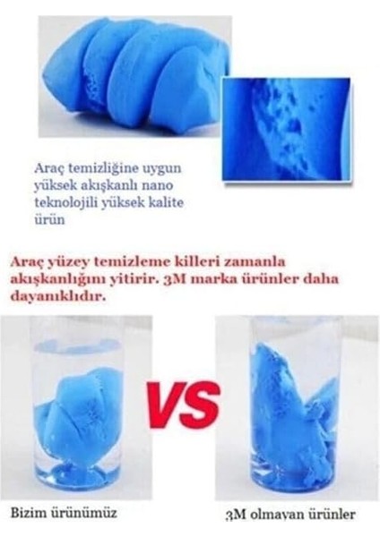 3 Adet 180G 3m Nano Araç Yüzey Temizleme Kil Hamuru fiyatları