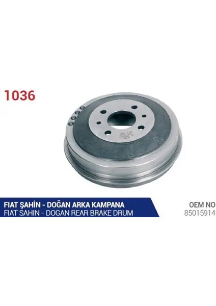 1036 Fren Kampanasi 85015914 (2 Adet Fiyatıdır)