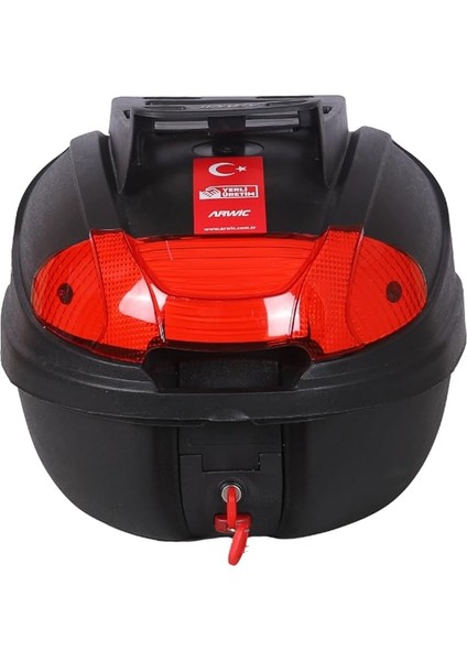 Motosiklet Çantası Arka Motosiklet Bagajı Kargo Taşıma Aparatlı Sırt Dayamalı CV34 (Siyah)