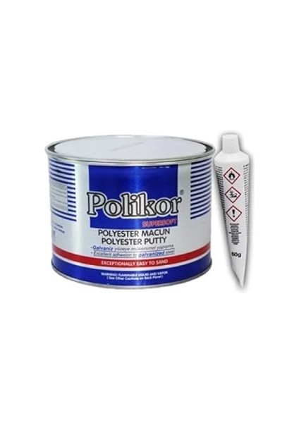 Marketim Bantmarketim-Polikor Polyester (Çelik) Macun 400GR Piyasanın En Iyisi Polikor