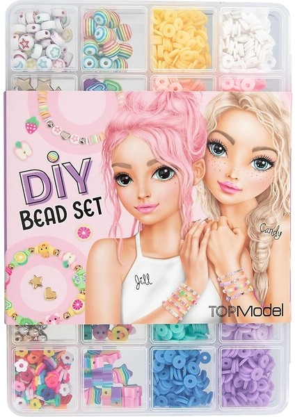 13182 Topmodel – Dıy Boncuk Seti, 20 Farklı Boncuk Türü, Yaratıcı Bileklik ve Zincir Tasarımı Için