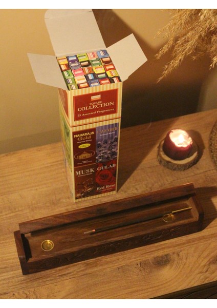 Ağaç Tabut Tütsülük ve 25 Farklı Koku Tütsü fiyatları