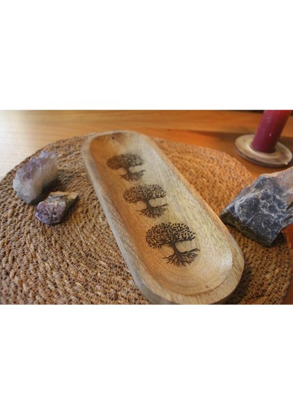 Ağaç Tasarımlı Oval Geniş Çubuk Tütsülük fiyatları